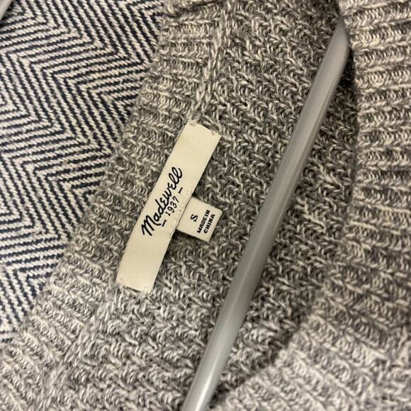 MADEWELL - Grey Cotton Blend Sweater - Picture 3 of 6